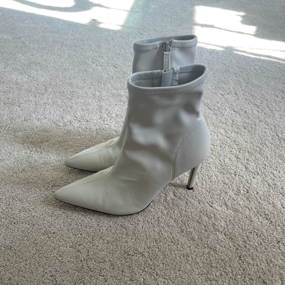 White Zara Boots.